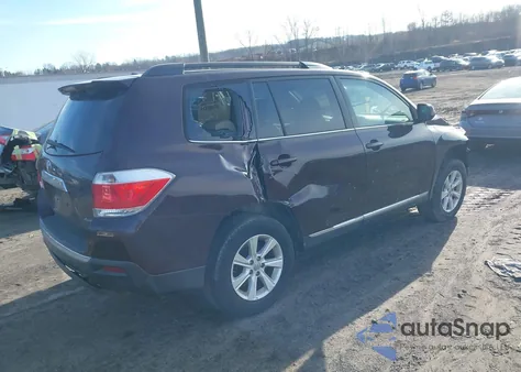 2012 Toyota Highlander Base V6 from USA, damaged, VIN 5TDBK3EH2CS113467
